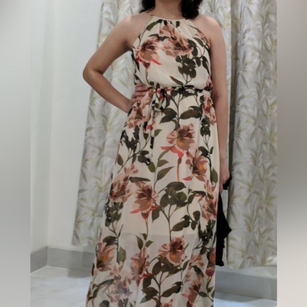 Code Floral Halter Maxi Dress